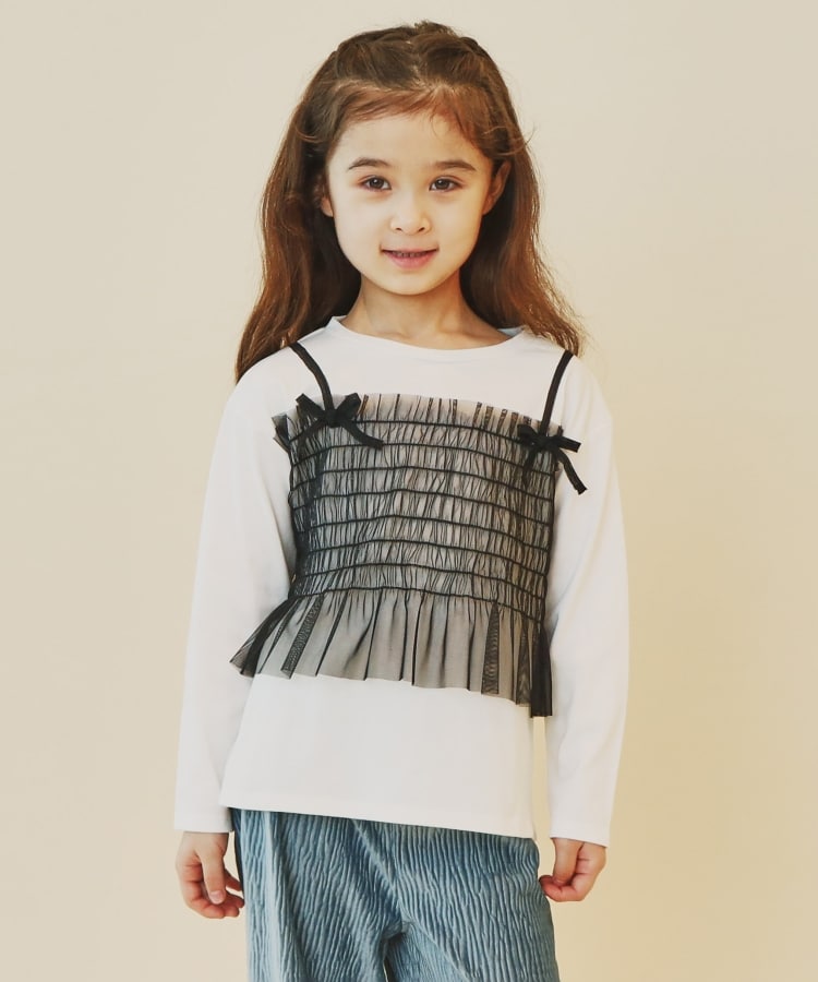 ザ ショップ ティーケー（キッズ）(THE SHOP TK(Kids))の【110-150】ビスチェドッキングプルオーバー2