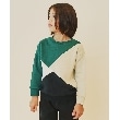 ザ ショップ ティーケー（キッズ）(THE SHOP TK(Kids))の【100-160/裏起毛】ブロッキングプルオーバー/洗濯機OK3