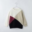 ザ ショップ ティーケー（キッズ）(THE SHOP TK(Kids))の【100-160/裏起毛】ブロッキングプルオーバー/洗濯機OK オフホワイト(503)