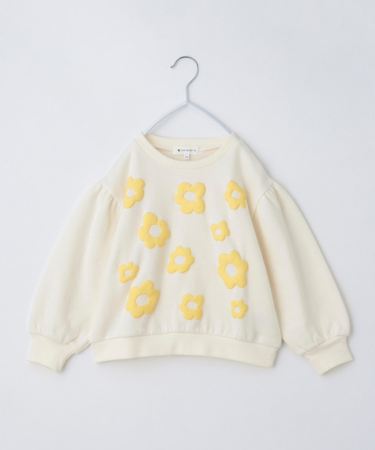 ザ ショップ ティーケー（キッズ）(THE SHOP TK(Kids))の【100－130/裏起毛】フラワー＆ラメロゴプルオーバー15