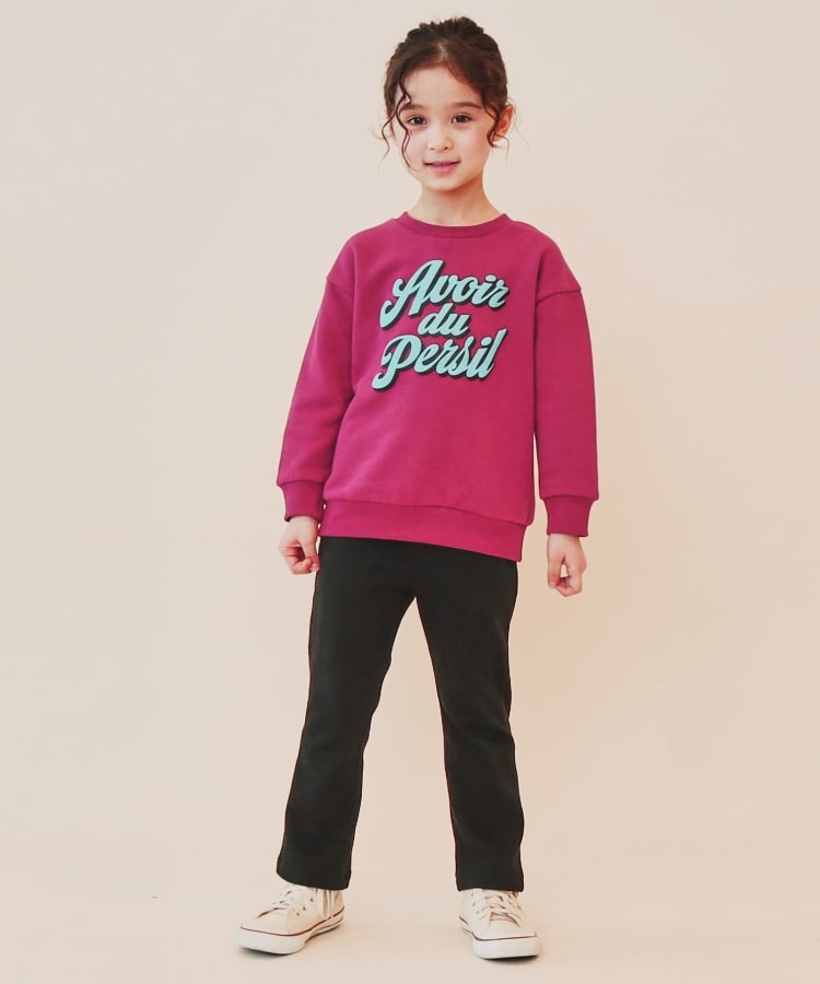 ザ ショップ ティーケー（キッズ）(THE SHOP TK(Kids))の【110-150/裏起毛】ぷっくりロゴプルオーバー/洗濯機OK1