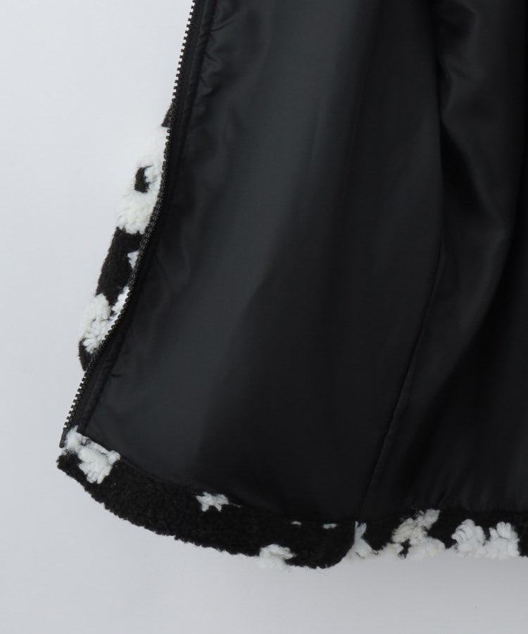 ザ ショップ ティーケー（キッズ）(THE SHOP TK(Kids))の【100-150】チェック＆ハート柄ボアブルゾン/洗濯機OK27