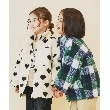 ザ ショップ ティーケー（キッズ）(THE SHOP TK(Kids))の【100-150】チェック＆ハート柄ボアブルゾン/洗濯機OK1