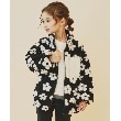 ザ ショップ ティーケー（キッズ）(THE SHOP TK(Kids))の【100-150】チェック＆ハート柄ボアブルゾン/洗濯機OK ブラック(119)