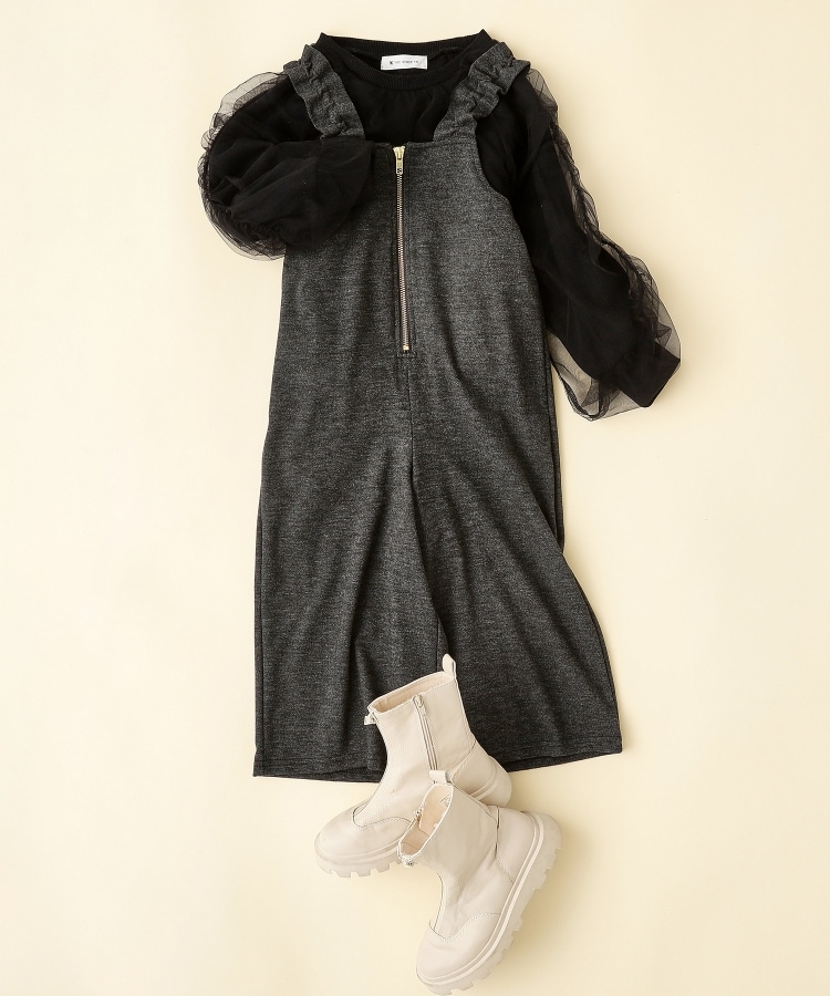 ザ ショップ ティーケー（キッズ）(THE SHOP TK(Kids))の【110-150/親子リンク】ツイード調サロペット2