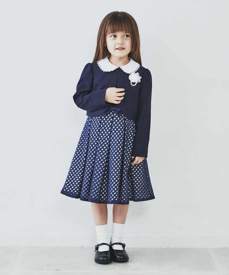 ザ ショップ ティーケー（キッズ）(THE SHOP TK(Kids))の【110-130】ドットセットワンピース ネイビー(094)