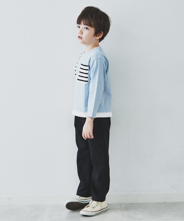 ザ ショップ ティーケー（キッズ）(THE SHOP TK(Kids))の【110-160/洗濯機で洗える】レイヤード風プルオーバー4