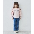 ザ ショップ ティーケー（キッズ）(THE SHOP TK(Kids))の【100-150/洗濯機で洗える】パフスリーブロゴプルオーバー1