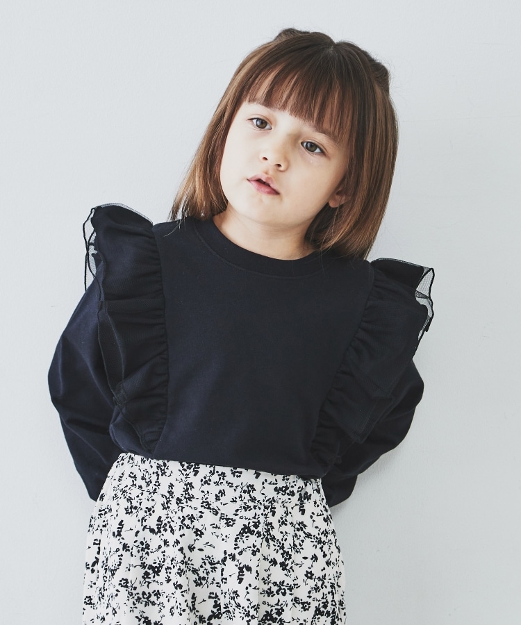 ザ ショップ ティーケー（キッズ）(THE SHOP TK(Kids))の【110-150】チュールフリルプルオーバー3