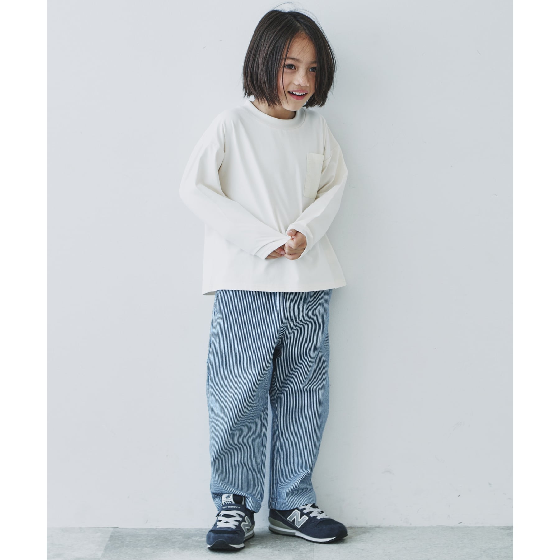 ザ ショップ ティーケー（キッズ）(THE SHOP TK(Kids))の【110-160】マルチファンクション長袖Tシャツ/吸水速乾・UV・イージーケア3