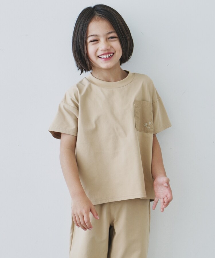 ザ ショップ ティーケー（キッズ）(THE SHOP TK(Kids))の【110-160】マルチファンクション半袖Tシャツ/吸水速乾・UV・イージーケア4