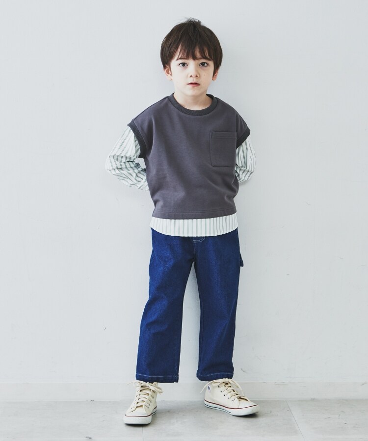 ザ ショップ ティーケー（キッズ）(THE SHOP TK(Kids))の【110-150】シャツレイヤード風プルオーバー6