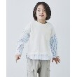 ザ ショップ ティーケー（キッズ）(THE SHOP TK(Kids))の【110-150】シャツレイヤード風プルオーバー オフホワイト(303)