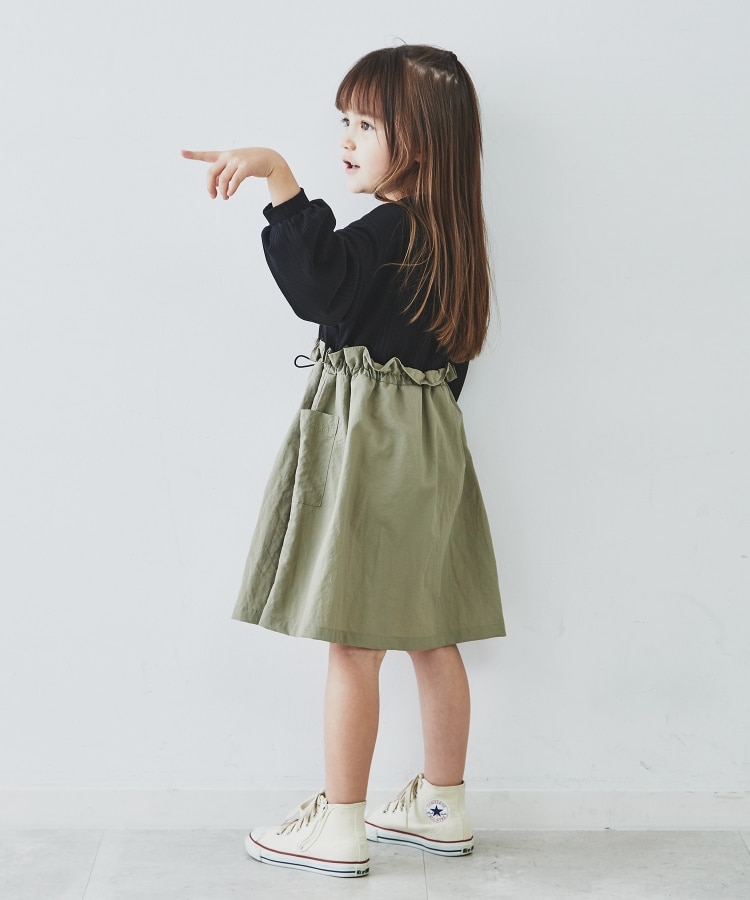 ザ ショップ ティーケー（キッズ）(THE SHOP TK(Kids))の【110-150/ママとおそろい】ナイロンドッキングワンピース6