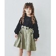 ザ ショップ ティーケー（キッズ）(THE SHOP TK(Kids))の【110-150/ママとおそろい】ナイロンドッキングワンピース オリーブグリーン(526)