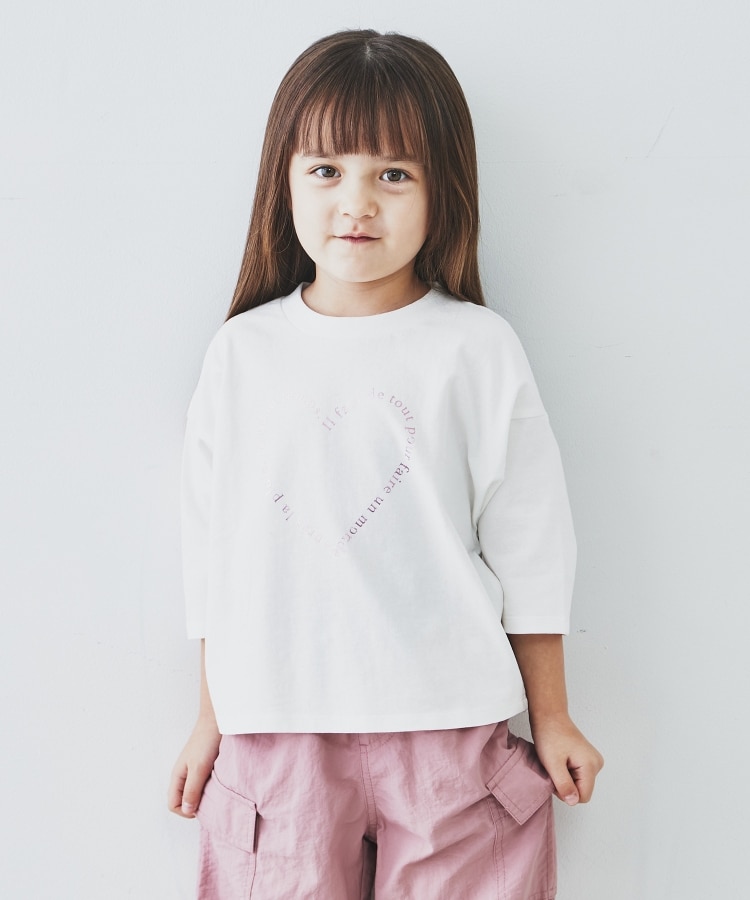 ザ ショップ ティーケー（キッズ）(THE SHOP TK(Kids))の【110-150】オーガニックコットン七分袖Tシャツ6