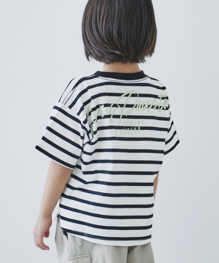 ザ ショップ ティーケー（キッズ）(THE SHOP TK(Kids))の【110-150】オーガビッツコットンバックプリントTシャツ ホワイト(301)
