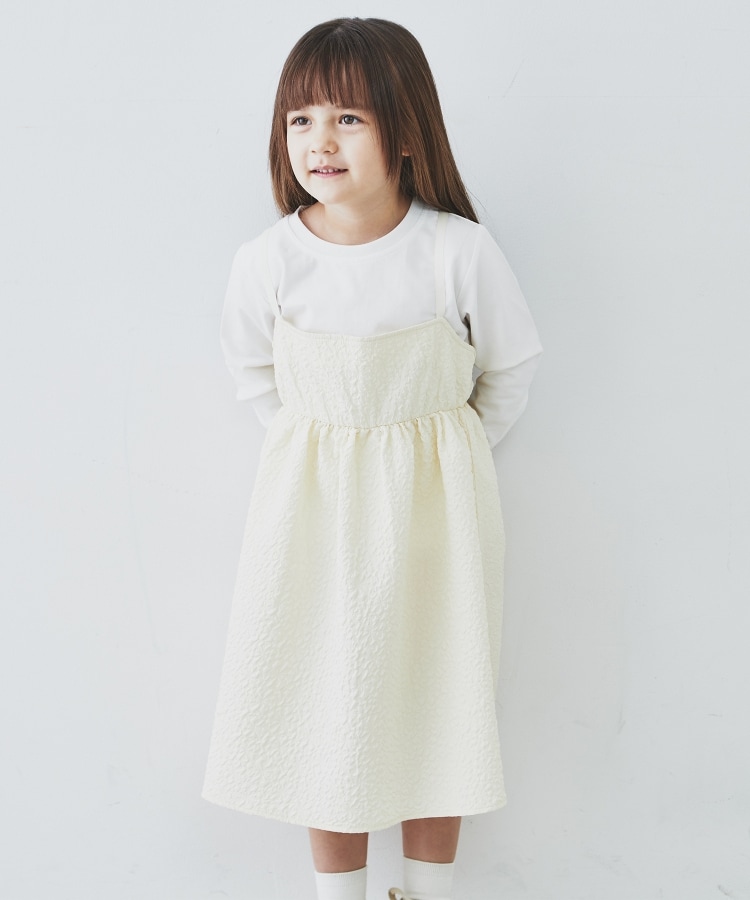 ザ ショップ ティーケー（キッズ）(THE SHOP TK(Kids))の【110-150】ポコポコキャミワンピース＆ロンTセット6