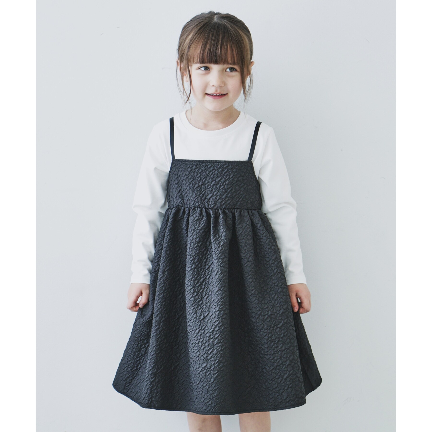 ザ ショップ ティーケー（キッズ）(THE SHOP TK(Kids))の【110-150】ポコポコキャミワンピース＆ロンTセット2