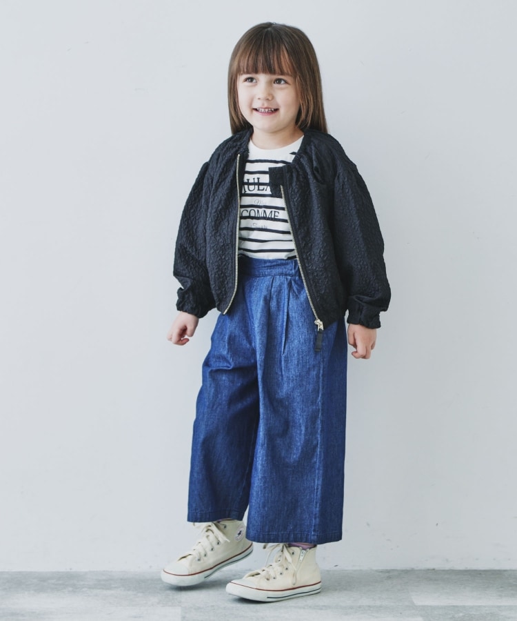 ザ ショップ ティーケー（キッズ）(THE SHOP TK(Kids))の【110-150/ママとおそろい風】花柄＆デニム スカートパンツ9