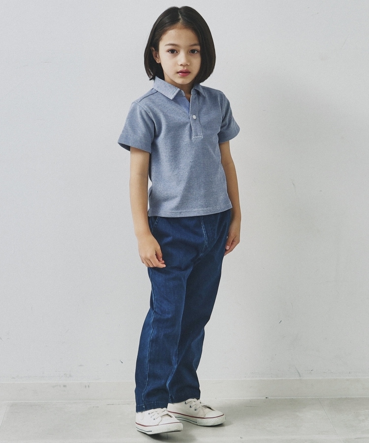 ザ ショップ ティーケー（キッズ）(THE SHOP TK(Kids))の【110-150/パパとおそろい】カノコポロシャツ2