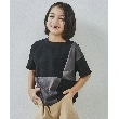 ザ ショップ ティーケー（キッズ）(THE SHOP TK(Kids))の【110-150/パパとおそろい】ブロッキングTシャツ ブラック(519)