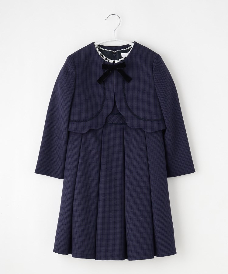 ザ ショップ ティーケー（キッズ）(THE SHOP TK(Kids))の【120－130】ネイビーワンピース＆ジャケットセット8