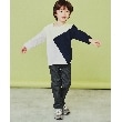 ザ ショップ ティーケー（キッズ）(THE SHOP TK(Kids))の【100-150】斜めブロッキング長袖Tシャツ/洗濯機OK2