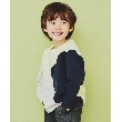 ザ ショップ ティーケー（キッズ）(THE SHOP TK(Kids))の【100-150】斜めブロッキング長袖Tシャツ/洗濯機OK4