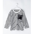 ザ ショップ ティーケー（キッズ）(THE SHOP TK(Kids))の【110-150】星サガラポケット長袖Tシャツ/洗濯機OK12