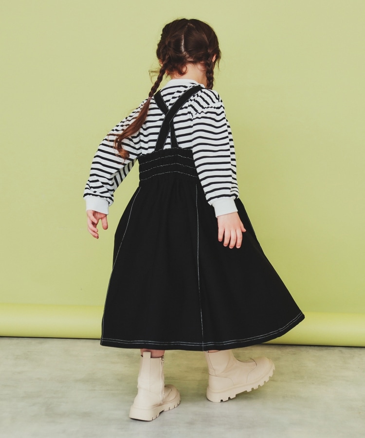 ザ ショップ ティーケー（キッズ）(THE SHOP TK(Kids))の【110-150】ハートロゴパフ袖プルオーバー/洗濯機OK20