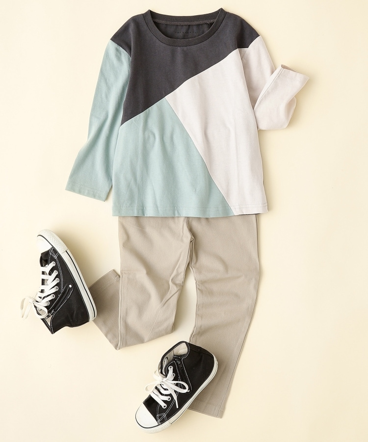 ザ ショップ ティーケー（キッズ）(THE SHOP TK(Kids))の【100-160】のびーるストレートパンツ/洗濯機OK26