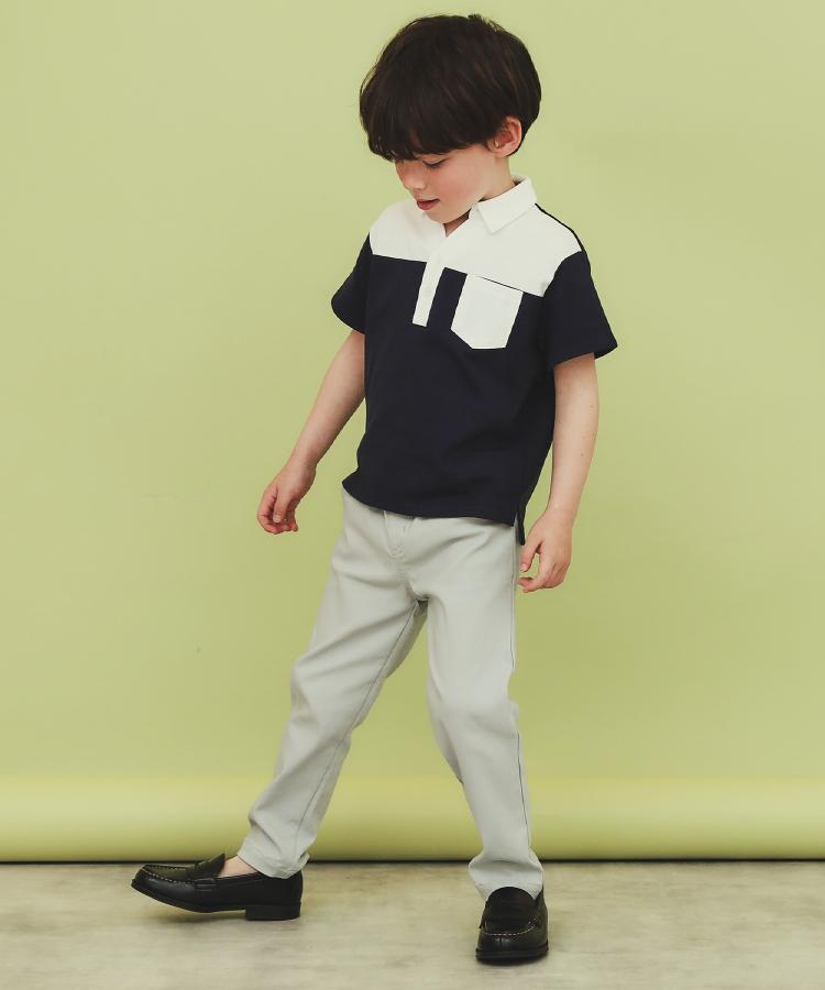 ザ ショップ ティーケー（キッズ）(THE SHOP TK(Kids))の【100-160】のびーるストレートパンツ/洗濯機OK2