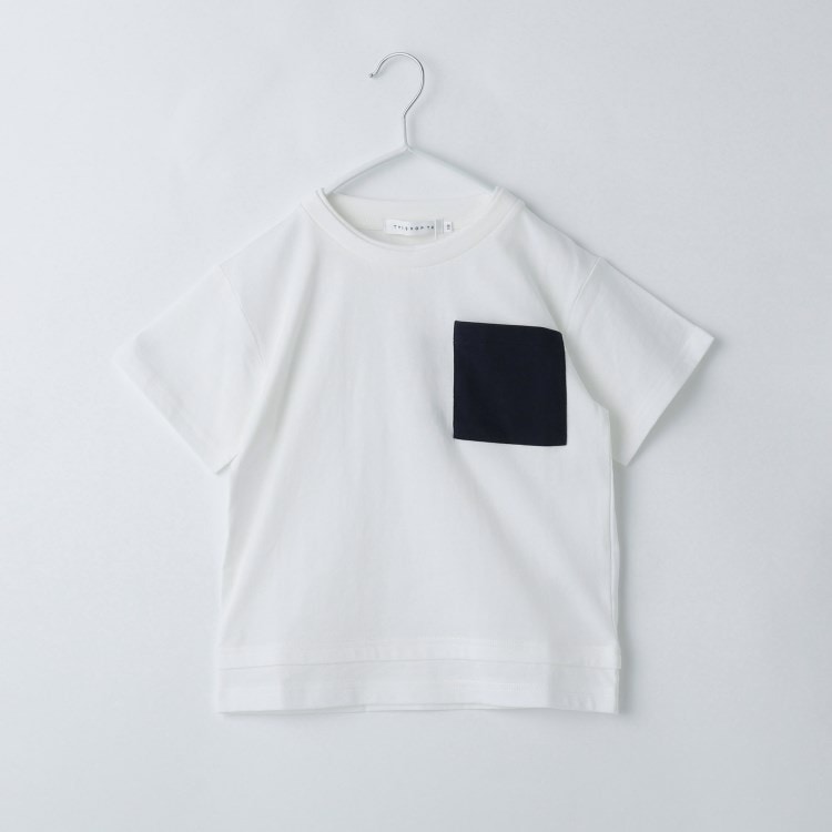 ザ ショップ ティーケー（キッズ）(THE SHOP TK(Kids))の【110-160】レイヤー風ポケットTシャツ/洗濯機OK Ｔシャツ