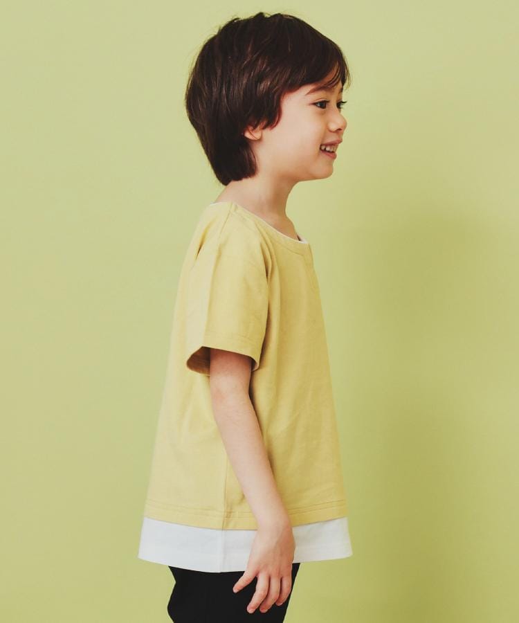 ザ ショップ ティーケー（キッズ）(THE SHOP TK(Kids))の【110-160】キーネックレイヤード風Tシャツ/洗濯機OK3