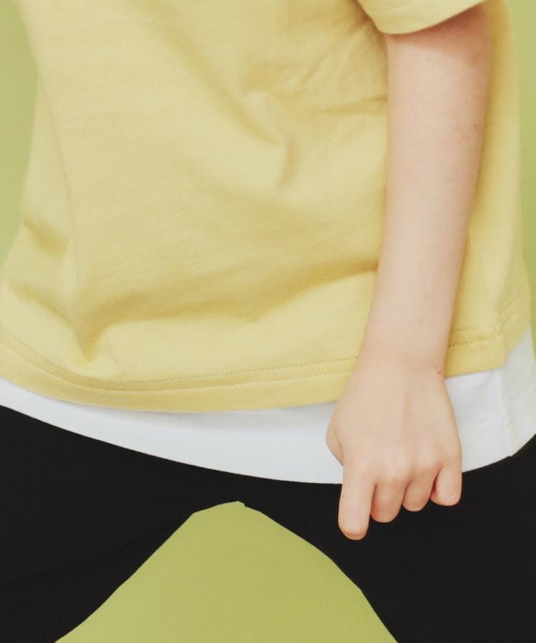 ザ ショップ ティーケー（キッズ）(THE SHOP TK(Kids))の【110-160】キーネックレイヤード風Tシャツ/洗濯機OK5