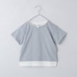 ザ ショップ ティーケー（キッズ）(THE SHOP TK(Kids))の【110-160】キーネックレイヤード風Tシャツ/洗濯機OK サックスブルー(090)