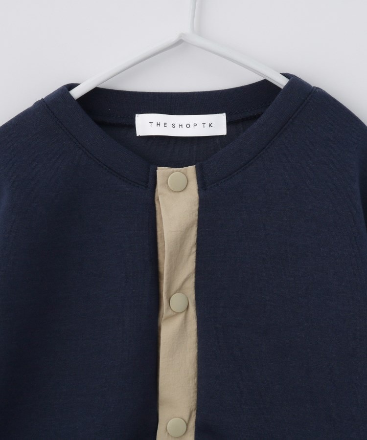 ザ ショップ ティーケー（キッズ）(THE SHOP TK(Kids))の【110-160】ダンボールスナップカーディガン/セットアップ可・洗濯機OK9