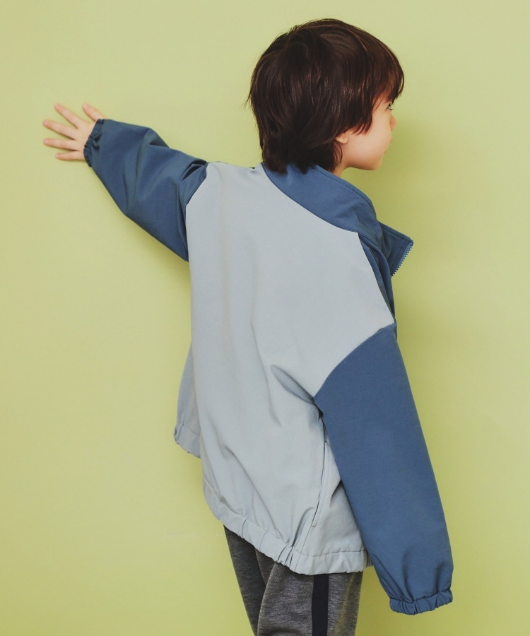 ザ ショップ ティーケー（キッズ）(THE SHOP TK(Kids))の【120-150】配色スタンドブルゾン/洗濯機OK11