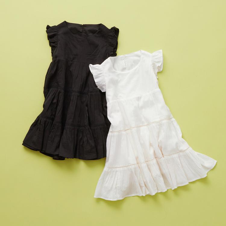 ザ ショップ ティーケー（キッズ）(THE SHOP TK(Kids))の【120－150】ティアードワンピース/洗える ミドルワンピース