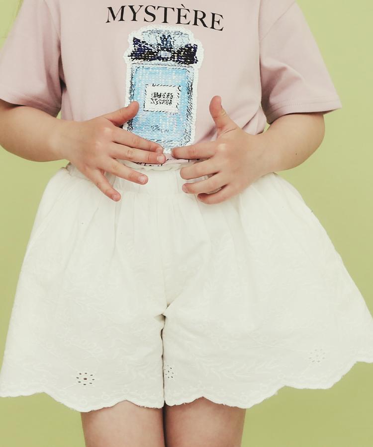 ザ ショップ ティーケー（キッズ）(THE SHOP TK(Kids))の【120-150】スカラップレースキュロットパンツ3