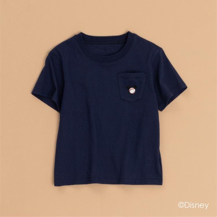 ザ ショップ ティーケー（キッズ）(THE SHOP TK(Kids))のdisney/【110-150】ミッキーマウス＆ミニーマウス ベースボールTシャツ Ｔシャツ