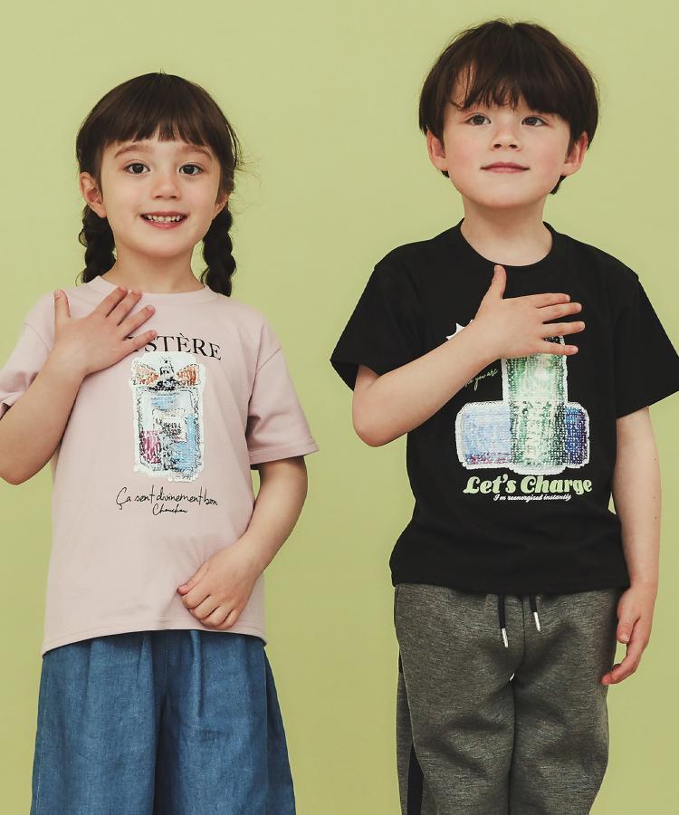 ザ ショップ ティーケー（キッズ）(THE SHOP TK(Kids))の【110－150】色が変わる！スパンコール半袖Tシャツ/洗える1