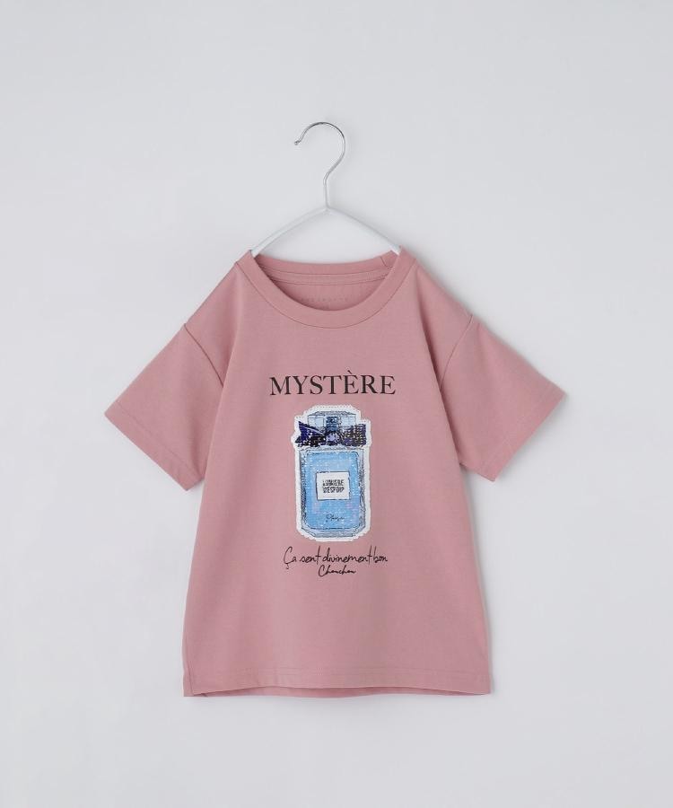 ザ ショップ ティーケー（キッズ）(THE SHOP TK(Kids))の【110－150】色が変わる！スパンコール半袖Tシャツ/洗える ピンク(171)