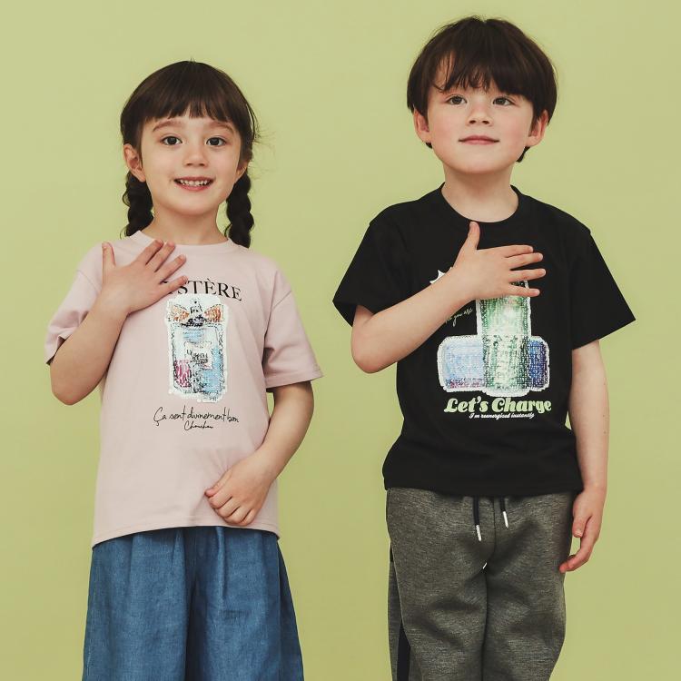 ザ ショップ ティーケー（キッズ）(THE SHOP TK(Kids))の【110－150】色が変わる！スパンコール半袖Tシャツ/洗える