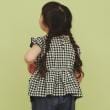 ザ ショップ ティーケー（キッズ）(THE SHOP TK(Kids))の【110-150】ギンガムチェックティアードブラウス/セットアップ可・洗濯機OK3