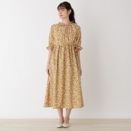 ◇【S-L】花柄前リボンワンピース(マキシ・ロングワンピース ◇【S-L】花柄前リボンワンピース(マキシ・ロングワンピース
