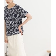 ◇【S-L】バンダナ柄デザインTシャツ(Tシャツ) | SHOO・LA ◇【S-L】バンダナ柄デザインTシャツ(Tシャツ) | SHOO・LA