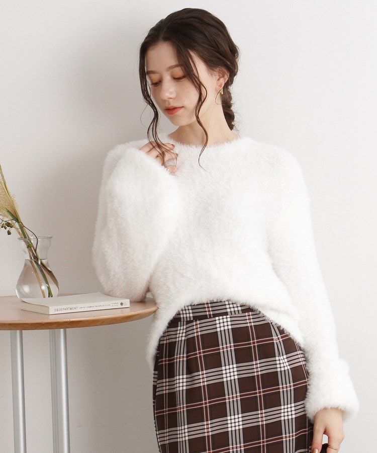 ◇ふわふわフェザータッチニットプルオーバー(ニット/セーター ◇ふわふわフェザータッチニットプルオーバー(ニット/セーター