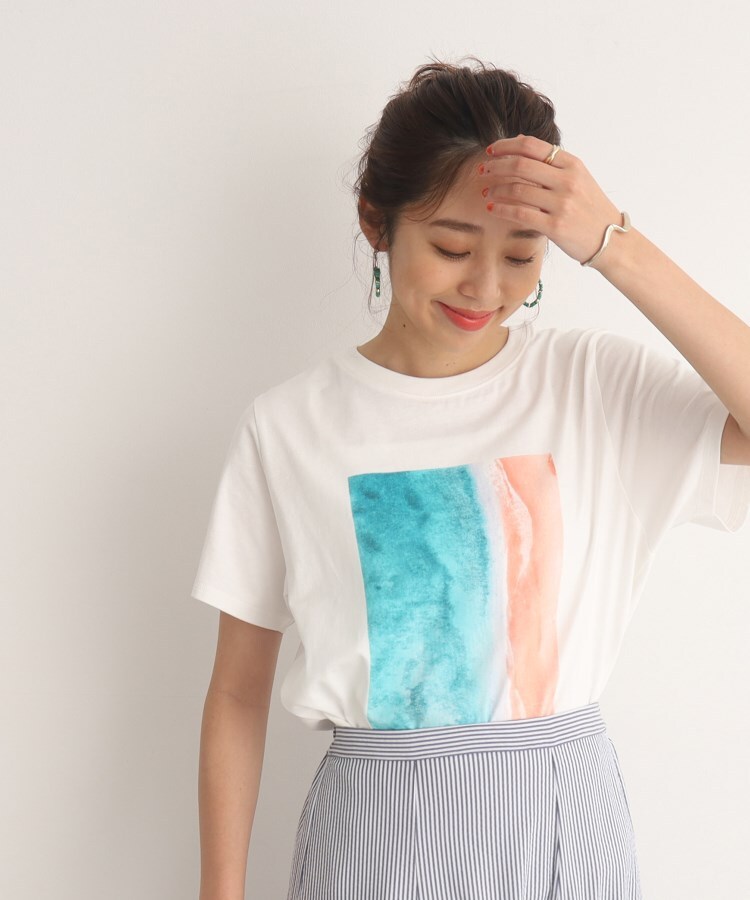 接触冷感/プチプラ】大人のアクティブコーデに! ベーシックプリント